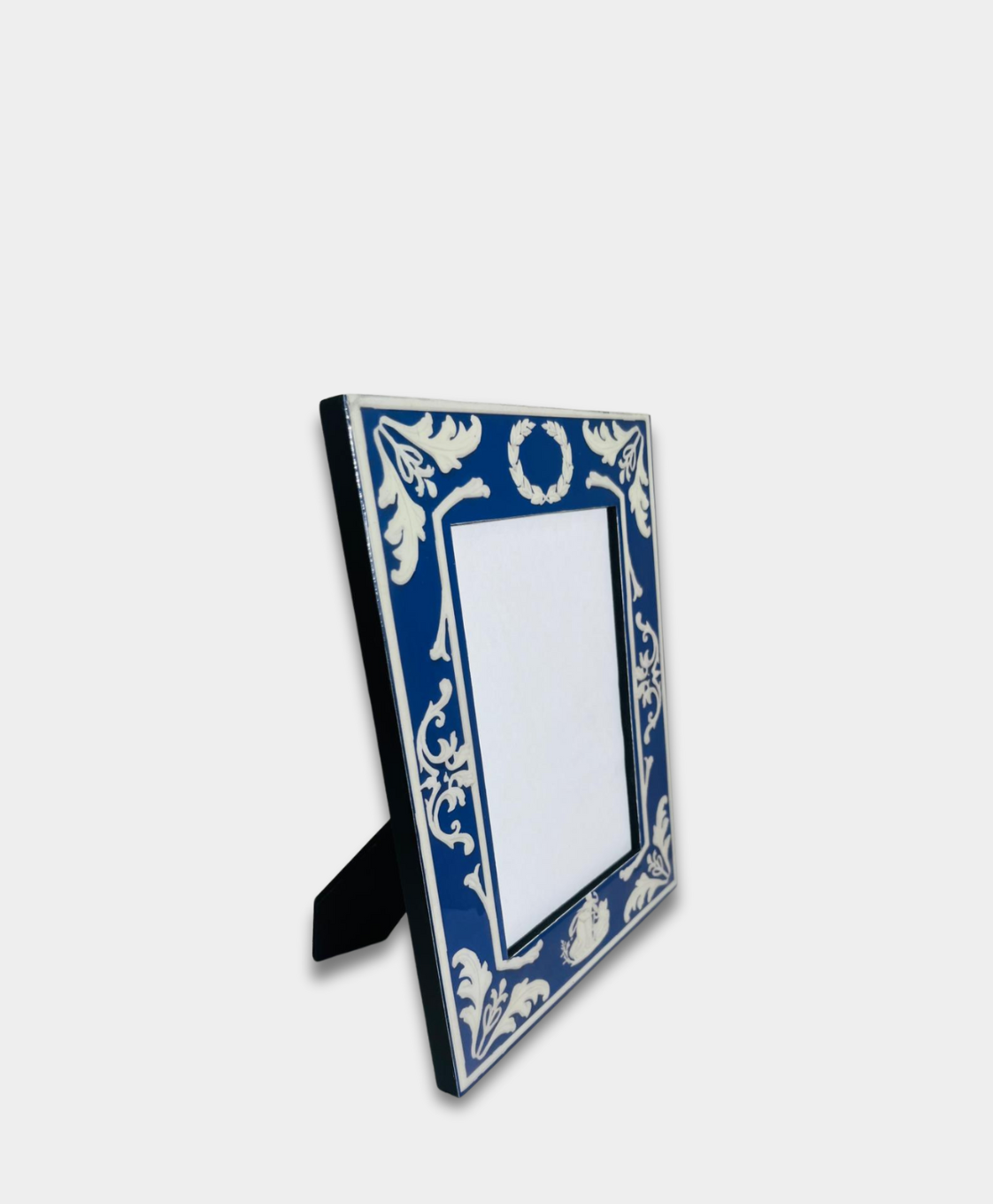 Blue Wedgwood inspired picture frame - 5x7 Decorative Photo Frame